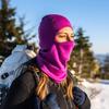 100% Merino Wool Balaclava - Winter Ski Mask - Face Mask - Cold Weather Gear - Radiant Violet - One Size view 4