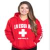 LIFEGUARD Official Ladies Miami Hoodie Red Medium view 1