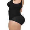 Leonisa High Waist Post Surgical Firm Compression Panties with Adjustable Belly Wrap, Black, M view 2