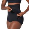 Leonisa High Waist Post Surgical Firm Compression Panties with Adjustable Belly Wrap, Black, M view 3