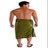 1 World Sarong Mens Light Green Olive Sarong view 3