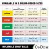 CANDO Donut Exercise, Workout, Core Training, Swiss Stability Ball for Yoga, Pilates and Balance Training in Gym, Office or Classroom view 2
