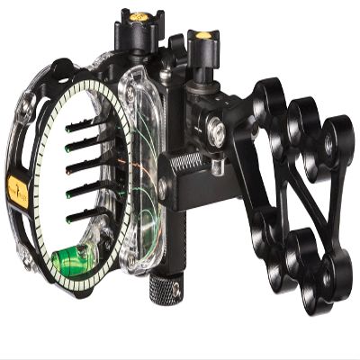 Trophy Ridge React Pro 5 Pin Archery Bow Sight, Right Hand, 0.010 Pin