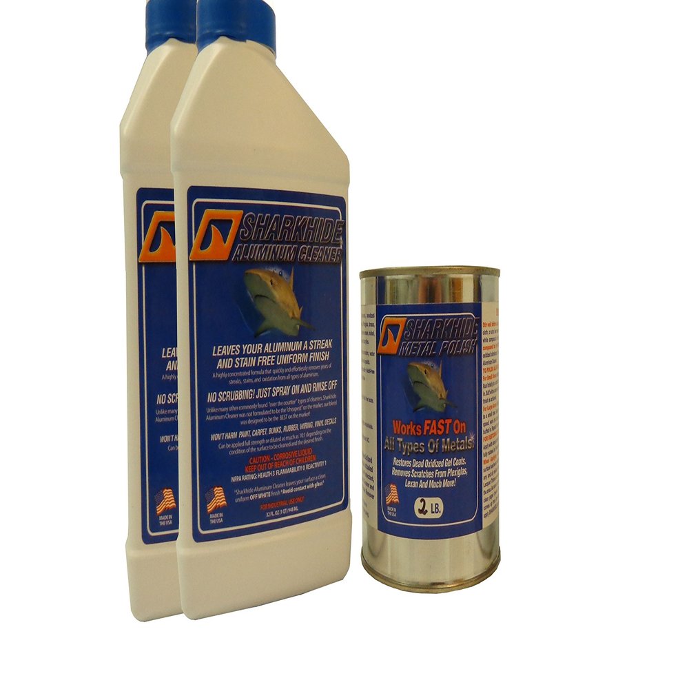 RestorePontoon/BoatCarpetCentral Sharkhide Aluminum Pontoon Boat Cleaner and Polish