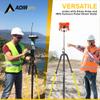 AdirPro Prism Pole Bipod  Aluminum Range Pole Bipod - Monopod for Rover Rod, GPS Bipod, Leveling Staff  GNSS Rod Stand - Survey Equipment for Total Station Surveying (Yellow) view 4