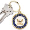 EEC, Inc. US Navy Crest Keychain Patriotic Key Rings Military Gifts Collectibles Men Women, Blue, 1 1/2" view 1