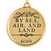 EEC, Inc. US Navy Crest Keychain Patriotic Key Rings Military Gifts Collectibles Men Women, Blue, 1 1/2" view 2