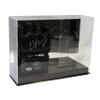 SAFTGARD SUPPLIES Deluxe Acrylic Double UFC MMA Glove Display Case w/ Mirror Back view 1