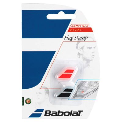 BABOLAT Flag Damp X 2 Vibration dampener - Black - (Noir Rouge Fluo), UNIQ