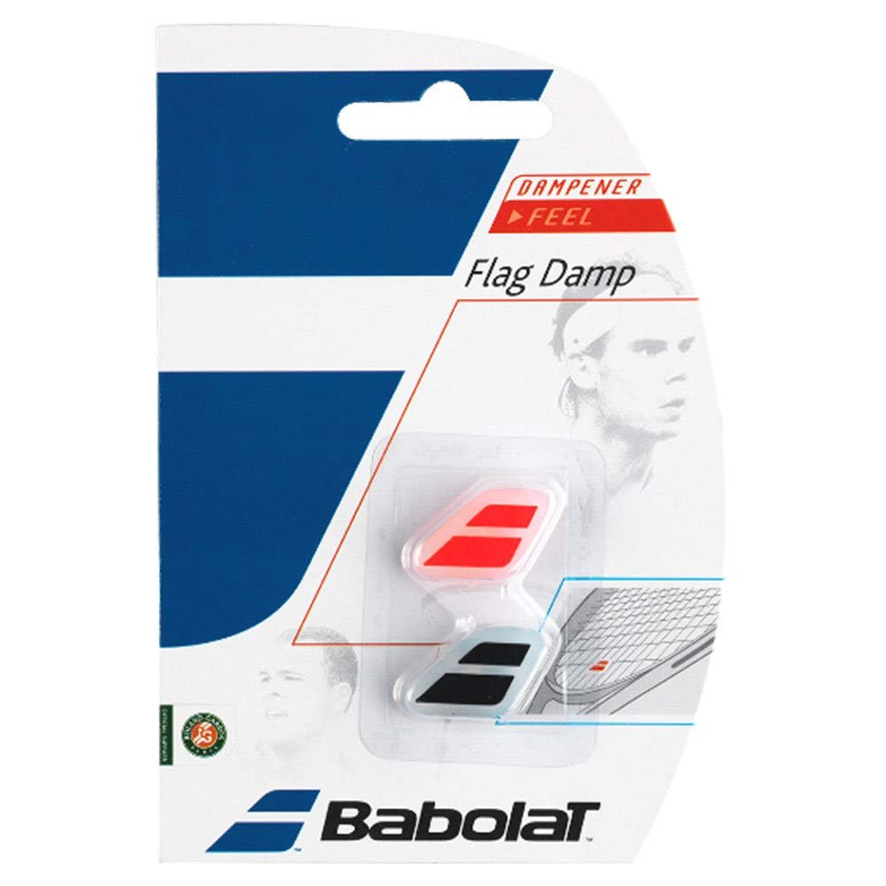 BABOLAT Flag Damp X 2 Vibration dampener - Black - (Noir Rouge Fluo), UNIQ