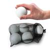Crown Sporting Goods Set of 6 White Regulation Size Lacrosse Balls in Mesh Storage Bag view 4