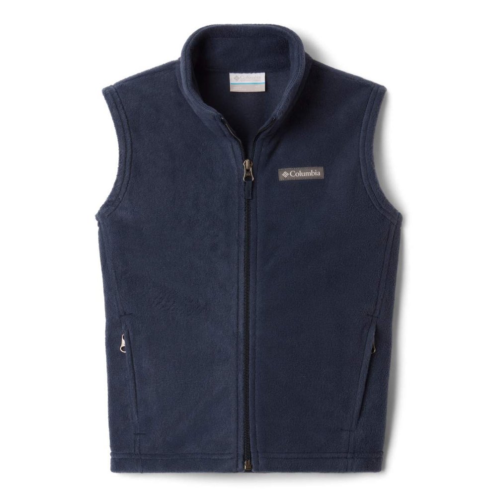 Columbia Youth Boys Steens Mtn Fleece Vest, Collegiate Navy, Medium