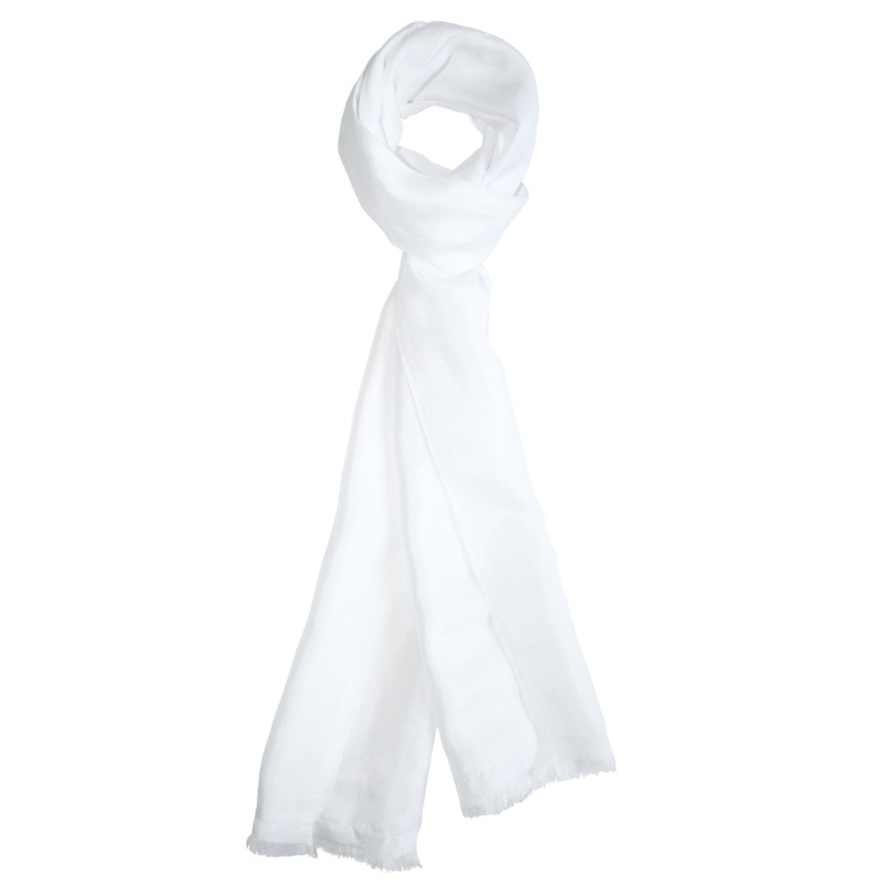Royal Silk Dashing White Silk Aviator Scarf Pure 100% Silk  8 x 60