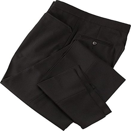Smitty Referee Pants with Western Cut Pockets/Belt Loops, 40-Inch, Black