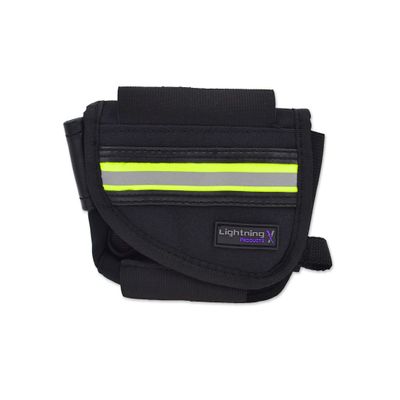 Lightning X Products New Improved Design & Clip EMS First Responder Hip Pouch with Reflective & Belt Clip - Black