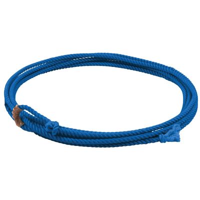 Mustang Little Looper Rope | Lightweight Durable Medium Lay Nylon Cowboy Lasso Rope for Outdoor Games, Roping & Horseback Riding Training - Blue