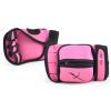 MaxxMMA Adjustable Weighted Gloves, 2 lb. Set - Removable Weight (2 x 0.5 lb. Each Glove) for Sculpting MMA Kickboxing Cardio Aerobics Hand Speed Coordination Shoulder Strength (Pink) view 1