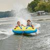 RAVE Sports Fastrax Towable Tube, 1-2 Riders, Unique Shape for Fast Rides, Two Riding Styles, Quick Connect Tow Point, Durable Nylon Cover, Foam-Filled Reinforced Handles, Boat Towables-Tubes view 3