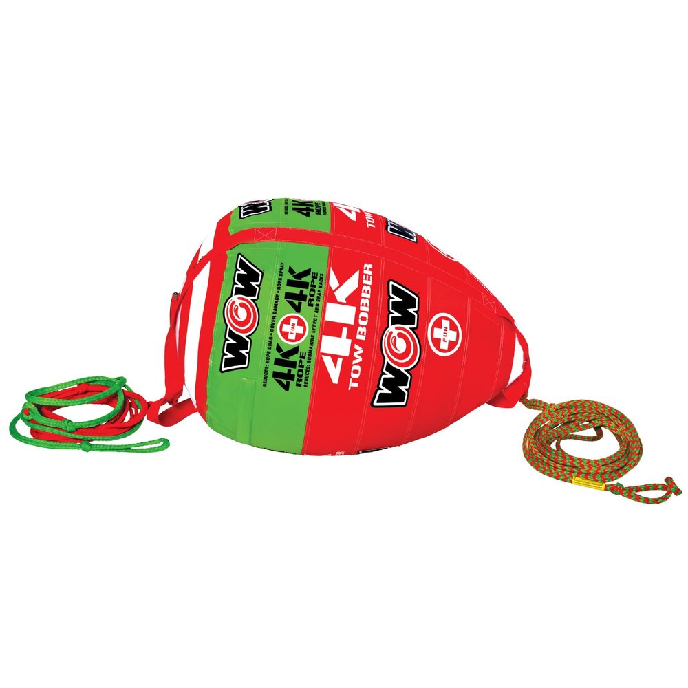 WOW Sports - 4K Towable Boating Rope W/ Bobber - Perfect For Deck Tubes & Wakeboarding - Works For Kids & Adults