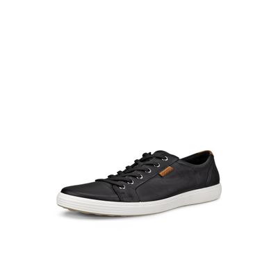 ECCO Men's Soft 7 Tie Fashion Sneaker, Black, 41 EU / 6-6.5 US