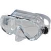 AKONA Tobago Scuba and Snorkeling Dive Mask with Clear Silicone Skirt and Single Tempered Lens (Black Silicone) view 4