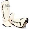 Fairtex SP7 Muay Thai Shin Guards for Men, Women, Kids | Shinguards Made with Syntek Leather & are Premium, Lightweight & Durable | Detachable shin & Foot Protector- Large, White view 4