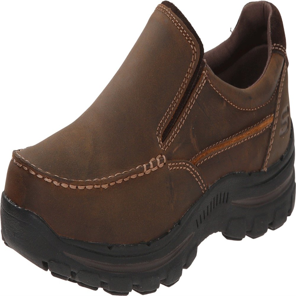 Skechers Men's Braver-rayland, Dark Brown/Leather, 10