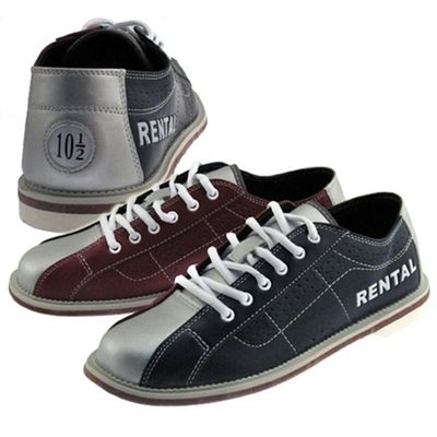 Bowlerstore Classic Mens Rental Bowling Shoes (16 M US, Blue/Red/Silver)