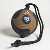 Aeromat Elite Power 39" Rope 18 lb Medicine Balls for Exercise - 10" Dia Workout Ball, Weighted Balls for Exercise, Weight Ball, Wall Balls for Exercise, Color-Coded Medicine Ball with Rope (Bronze) view 2
