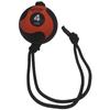 AEROMATS Elite Power Rope Medicine Ball for Core Strength/Rotational Movements Training - 4 lbs - Black/Orange - 7.75" Diameter - 37" Rope view 1