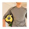 AEROMATS Elite Power Rope Medicine Ball for Core Strength/Rotational Movements Training - 6 lbs - Black/Yellow - 9" Diameter - 39" Rope view 3