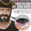 Mustaches Self Adhesive Fake Beard, Novelty, On Bail False Facial, Costume Accessory for Adults, Black Lustrous Color view 2