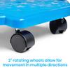 hand2mind Blue Indoor Scooter Board with Handles, Sit Down Floor Scooter, Gym Activities for Kids, Indoor Sport Recess Games, Physical Education Equipment, Gross Motor Toys view 4