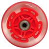 L.E.D. Scooter Wheels with ABEC 9 Bearings for Razor Scooters 100mm Light Up 2-Pack (Red) view 3