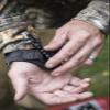 Tru-Fire Smoke Adjustable Archery Compound Bow Release with Foldback Design - Black Wrist Strap view 2