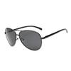 J+S Premium Ultra Sleek, Military Style, Sports Aviator Sunglasses, Polarized, 100% UV protection (Large Frame - Matte Black Frame/Black Lens) view 1