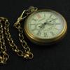 VIGOROSO Men's Vintage Full Copper Hand-Wind Mechanical Second&24hours Sub-dials Pocket Watch in Box view 3