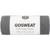 Shandali Hot Yoga GoSweat Microfiber Hand Towel in Super Absorbent Premium Gray Suede for Bikram, Pilates, Gym, and Outdoor Sports. 16 x 26.5 inches. view 1