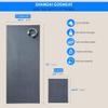 Shandali Hot Yoga GoSweat Microfiber Hand Towel in Super Absorbent Premium Gray Suede for Bikram, Pilates, Gym, and Outdoor Sports. 16 x 26.5 inches. view 2