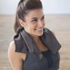 Shandali Hot Yoga GoSweat Microfiber Hand Towel in Super Absorbent Premium Gray Suede for Bikram, Pilates, Gym, and Outdoor Sports. 16 x 26.5 inches. view 3