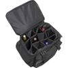 Eunicole Bottle Limo 12 Bottle Insulated Wine Tote Case Wheel Travel Cooler with Organizer, Black, 7352 view 2