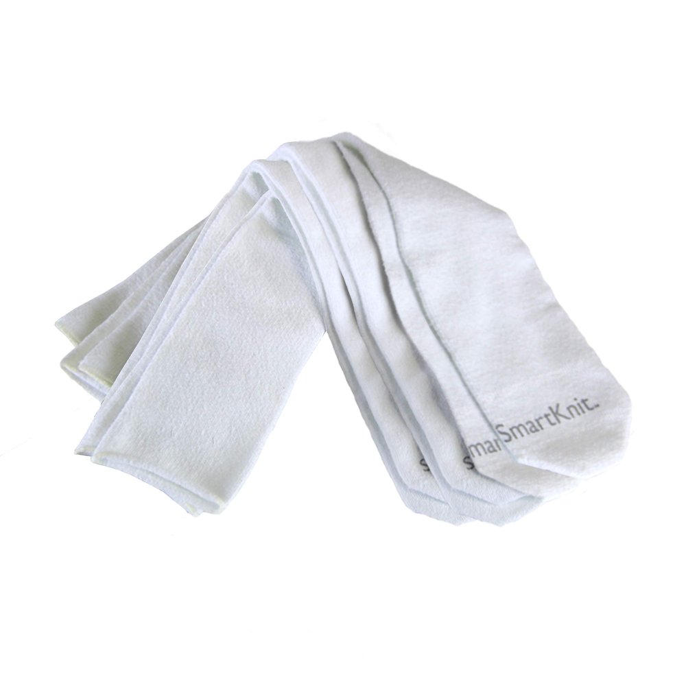 SmartKnit 3 Pack AFO Baby Socks - Infant Seamless AFO Interface and Sensitivity Socks - White
