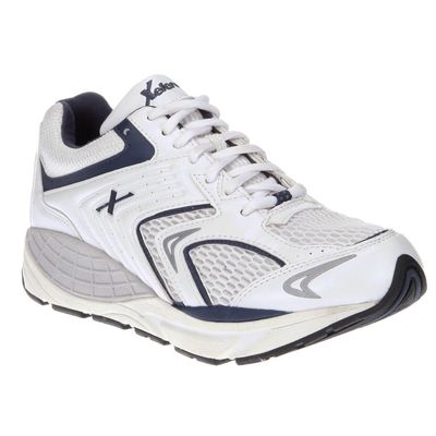Xelero Matrix - Men's Motion Control Walking Shoe White/navy Mesh - 8 Wide