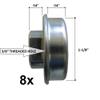 Glider Rocker Bearings, Set of 8 view 2