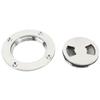 ISURE MARINE 3 inch Hatch 316 Stainless Steel Round Non Slip Inspection Hatch Deck Plate with Detachable Cover for Marine Boat Yacht view 1