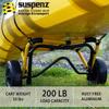 Suspenz Kayak Canoe Trailer Cart, Heavy Duty Kayak Transport Dolly with Airless Wheels, Yellow, 22-6699 view 2