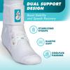Med Spec ASO Ankle Stabilizer (Large, White)  Ankle Brace for Sprained Ankle and Peroneal Tendonitis, Orthopedic Ankle Support for Men, Women, Adults, Teens and Kids, Sports Injury Recovery, 264005 view 2
