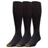 GOLDTOE Men's Ultra Tec Performance Over-The-Calf Athletic Socks, Multipairs, Black (3-Pairs), Large view 1