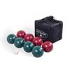 Hathaway Bocce Ball Set - Includes 8 3.5" Resin Bocce Balls, a 1.5" Pallino Ball, Official Rule Book, & Nylon Carrying Bag - Basic Bocce Ball Game Set for Beach Outings, Backyards, & More view 1