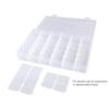 OULII Clear Plastic Jewelry Box Organizer Storage Container with Adjustable Dividers 36 Grids view 3